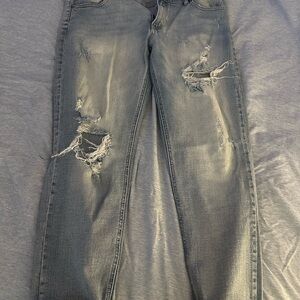 KanCan Distressed Faded Blue Denim Jeans